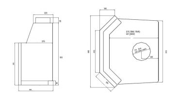 14,9 KW chimney insert water-leading