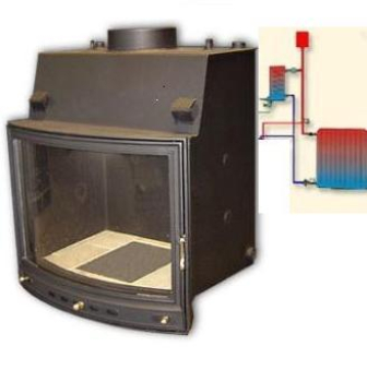 24 KW chimney insert water-leading